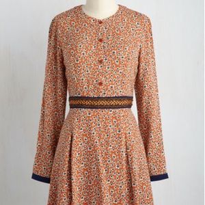 ModCloth 'Lattes with the Ladies' A-Line Dress