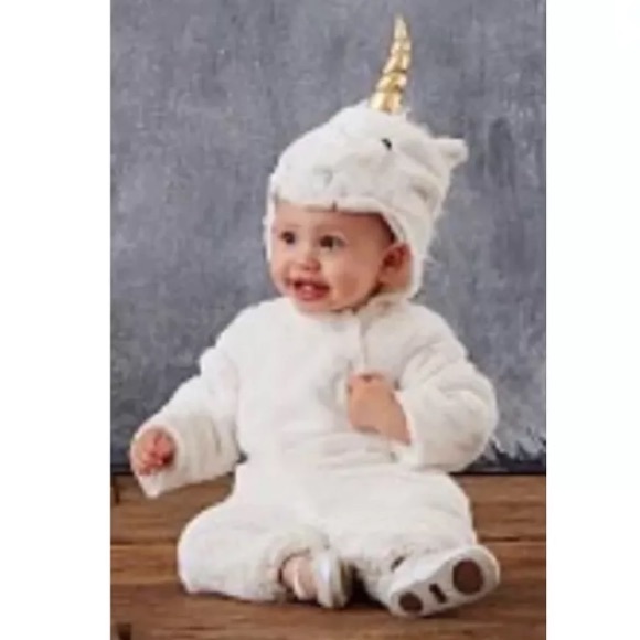 Pottery Barn Kids Plush Baby Unicorn Costume 6-12