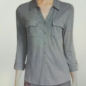 Set of 2 Liz Claiborne button front shirts