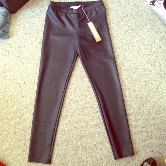 Navy blue imitation leather