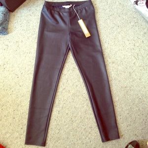 Navy blue imitation leather