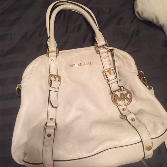 White leather Michael Kors women's bag