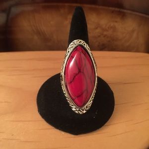 vintage red ring