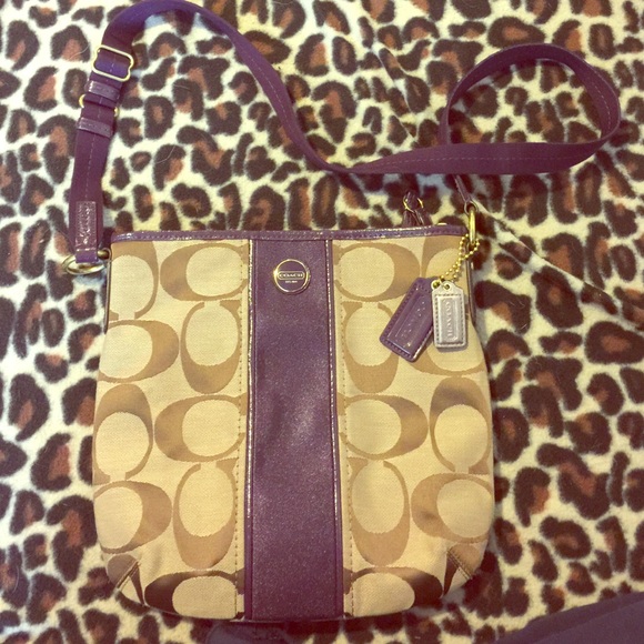 🌟✨Brand New!✨🌟 Deep Purple Coach bag.FINALPRICE