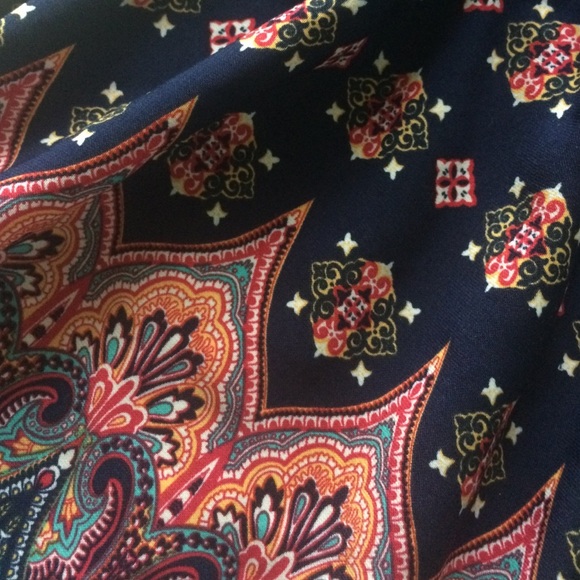 Ornate Print Long Sleeve Romper - Picture 2 of 3