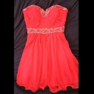 Red homecoming dress