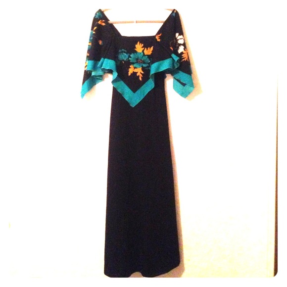 Vintage boho Floral Dress