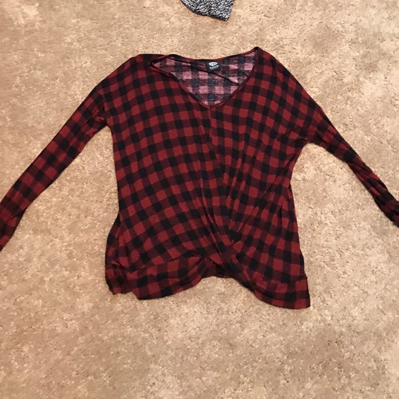 bobeau Tops - Long sleeved checker shirt