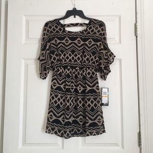 Patterned mini dress