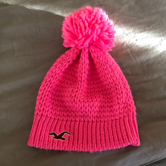 Hollister pink bunny hat