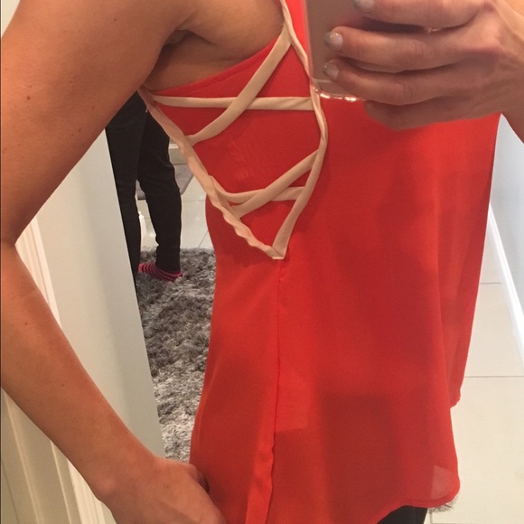 Margo & Sebastian Tops - SALE! orange tank Margo & Sebastian Tops - SALE! orange tank