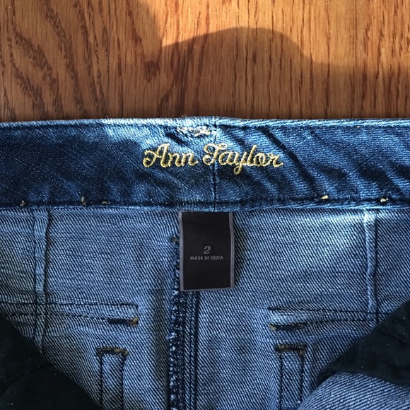 Ann Taylor Denim Miniskirt - Picture 2 of 3