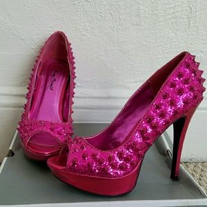Spiked High Heel Pump