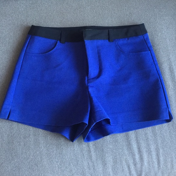 Blue dress shorts