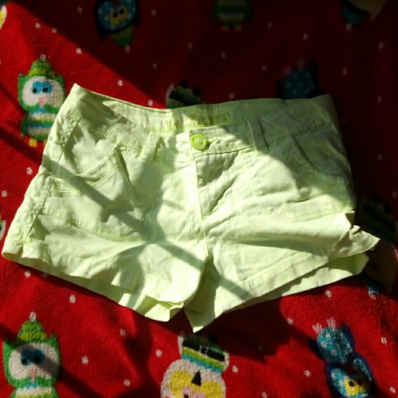 Lime green shorts
