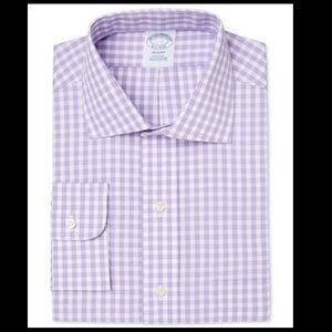 Purple Gingham Brooks Brothers Dress Shirt
