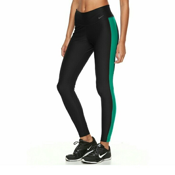 Black and Teal NIKE leggings