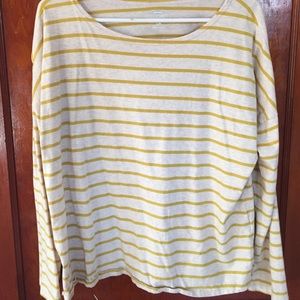 Cream and yellow striped shirt