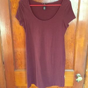 Maroon mini dress