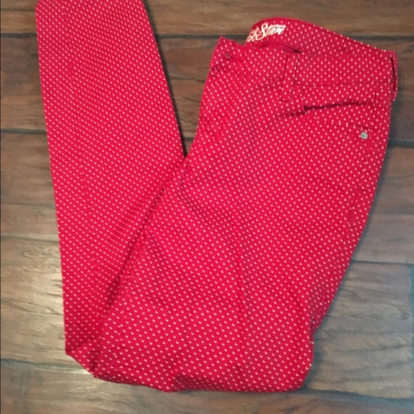 Old Navy Red Polka Dot RockStars Like New
