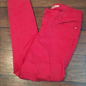 Old Navy Red Polka Dot RockStars Like New