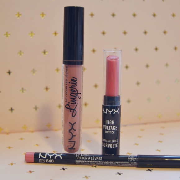 NYX LIP BUNDLE 💄 Lingerie, Liner & High Voltage