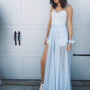 Light blue romper prom dress 💙🍭