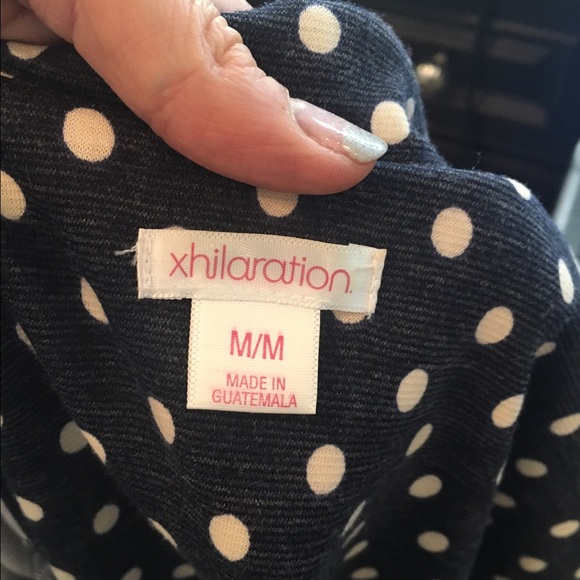 Xhilaration Jackets & Coats - Xhileration knit polka dot jacket Xhilaration Jackets & Coats - Xhileration knit polka dot jacket