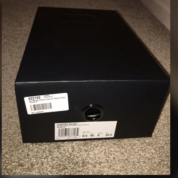 RIHANNA PUMA CREEPER VELVET ROYAL PURPLE! - Picture 2 of 4