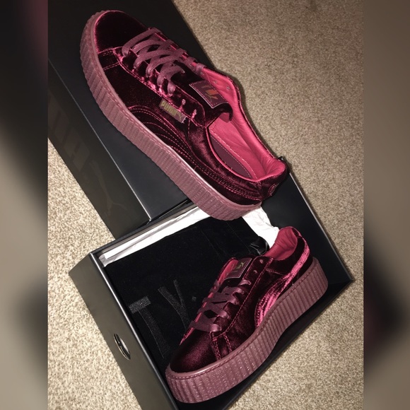 RIHANNA PUMA CREEPER VELVET ROYAL PURPLE! - Picture 3 of 4