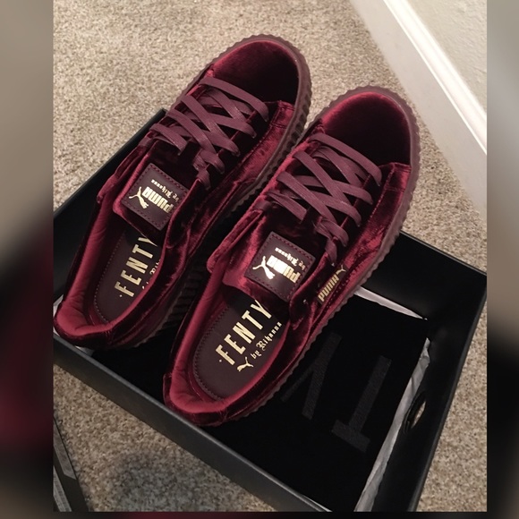 RIHANNA PUMA CREEPER VELVET ROYAL PURPLE! - Picture 4 of 4