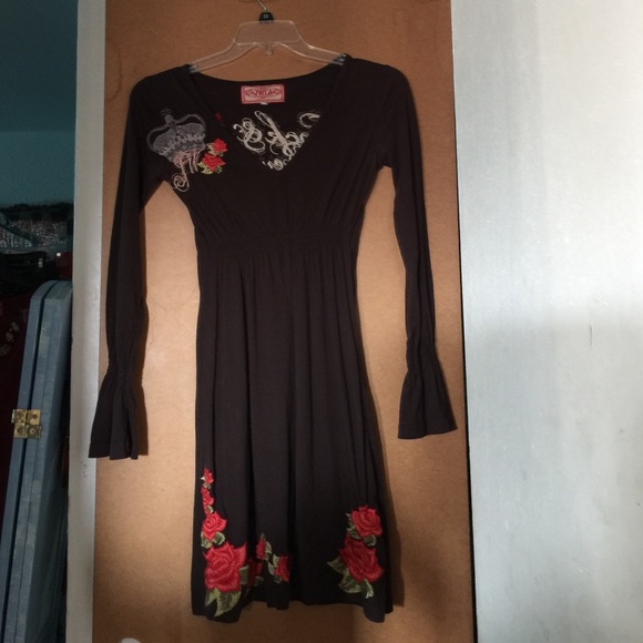 JWLA rock and revolution brown dress