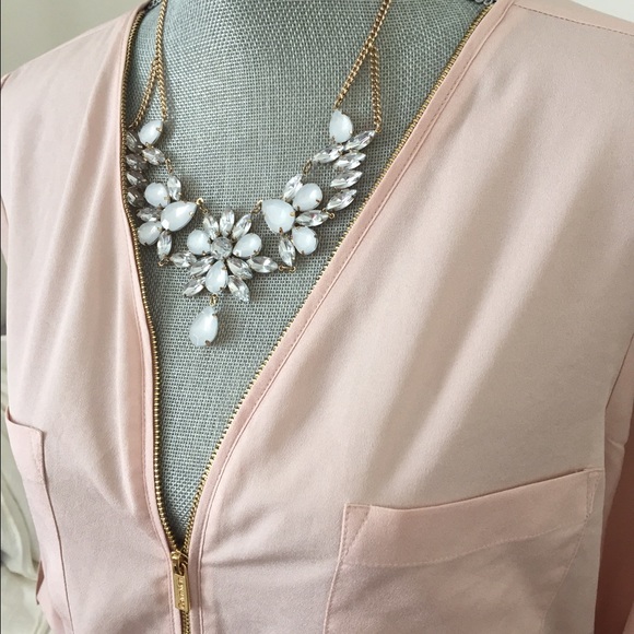 Gorgeous pale pink blush Calvin Klein top