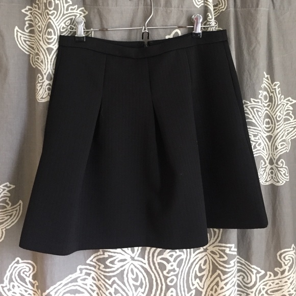 Madewell black brocade skirt