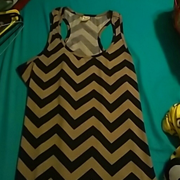 Chevron maxi dress