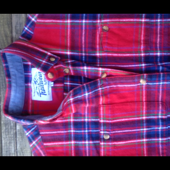 Euc Penfield X madewell flannel plaid top button L - Picture 2 of 3