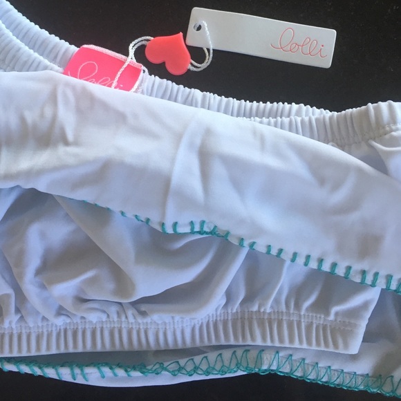 Lolli dreamy one shoulder white bikini top - Picture 2 of 2