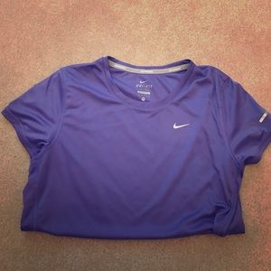 Purple Nike Dry-Fit tee