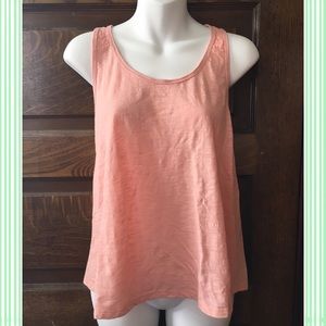 Lace shoulder tank top