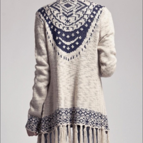 Blu Pepper fringe sweater