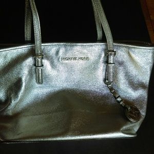 Silver Michael Kors bag