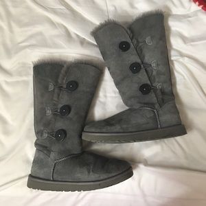 UGG Grey Bailey Button Triplet