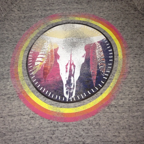 Rainbow Buffalo Skull Sweater
