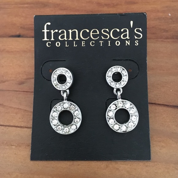 Rheinstone earrings.