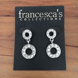 Rheinstone earrings.