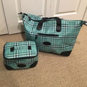 NWT large tote with make up bag
