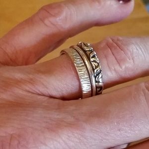 Silpada high shine stack rings