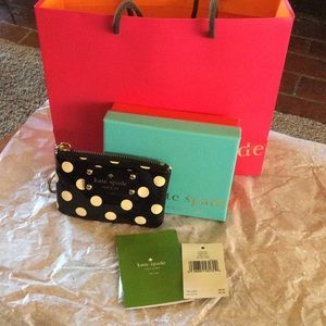 Kate Spade Carlisle St. Polka dot coin purse pinup