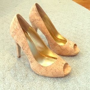 Nine West cork heels