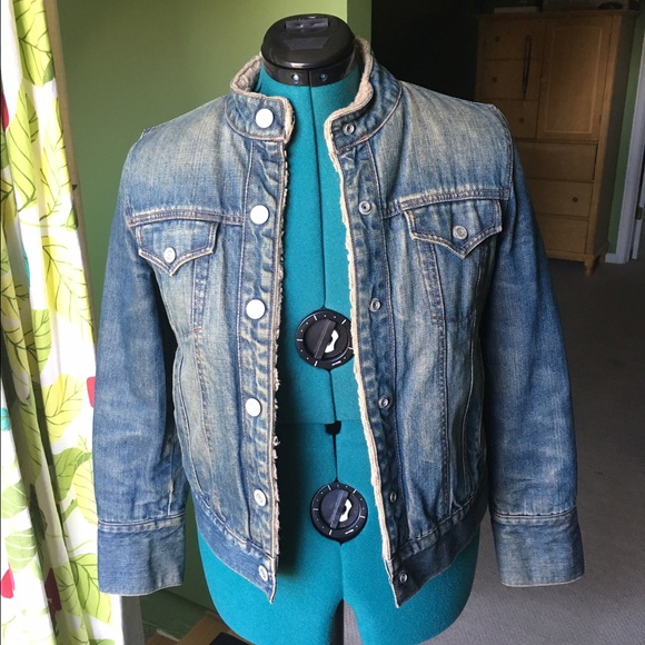 Gap Jean Jacket with Faux Shearling